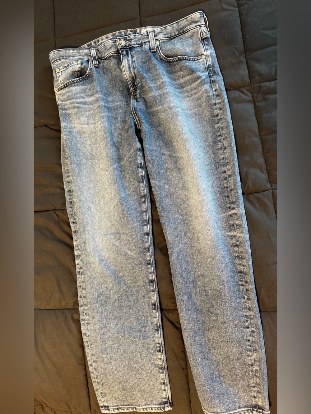 Ag Adriano Goldschmied Light Blue Straight Jeans - Womens Size 31